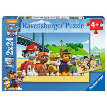 RAVENSBURGER Puzzle 2x24 elementów Paw Patrol: psi bohaterowie