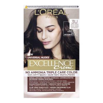 L'Oréal Paris Excellence Creme Triple Protection 48 ml farba do włosów dla kobiet 3U Dark Brown