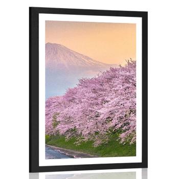 Plakat z passe-partout piękna Japonia - 40x60 white
