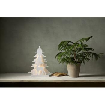Biała świąteczna dekoracja świetlna LED Star Trading Grandy, wys. 41 cm