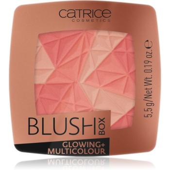Catrice Blush Box Glowing + Multicolour rozjaśniający róż do policzków odcień 010 Dolce Vita 5.5 g