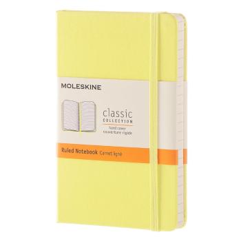 Żółty notatnik w linie w twardej oprawie Moleskine Daisy, 192 stron