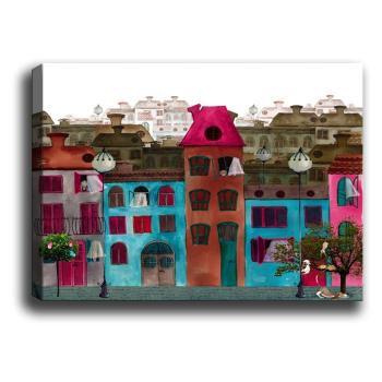 Obraz Tablo Center Colorful Houses, 60x40 cm