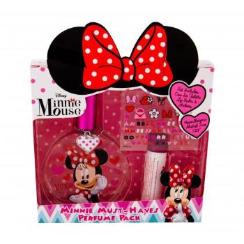 Disney Minnie Mouse zestaw Edt 50 ml + Balsam do ust 3,5 g + Naklejki dla dzieci