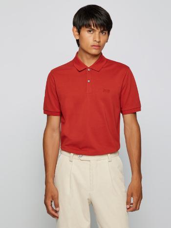 BOSS Polo Koszulka Czerwony
