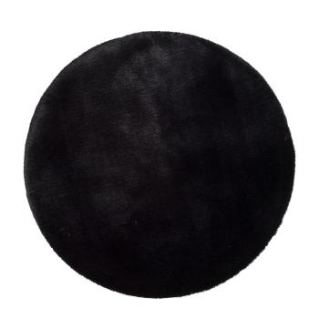 Czarny dywan Universal Fox Liso, Ø 120 cm
