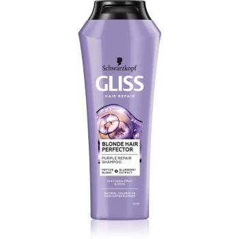 Schwarzkopf Gliss Blonde Hair Perfector fioletowy szampon neutralizująca żółtawe odcienie 250 ml