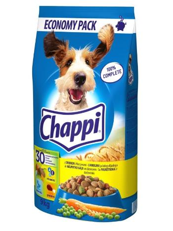 CHAPPI 9kg - sucha karma dla psów z drobiem i warzywami