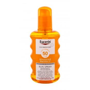 Eucerin Sun Sensitive Protect Sun Spray Transparent SPF50 200 ml preparat do opalania ciała unisex