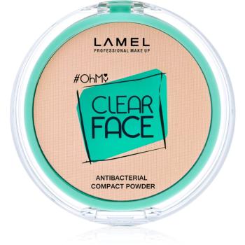 LAMEL OhMy Clear Face puder w kompakcie ze środkiem antybakteryjnym odcień 401 Light Natural 6 g