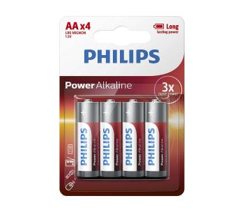 Philips LR6P4B/10 - 4 ks Bateria alkaliczna AA POWER ALKALINE 1,5V