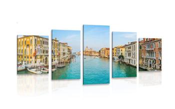5-częściowy obraz słynny kanał w Wenecji