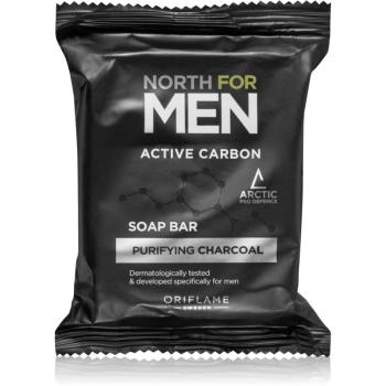 Oriflame North for Men Active Carbon oczyszczające mydło z aktywnym węglem 100 g