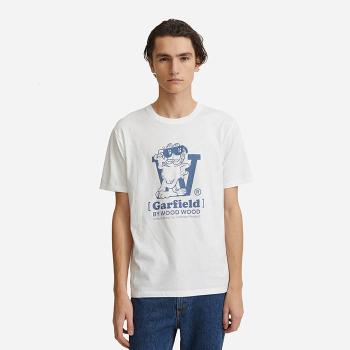 Koszulka męska Wood Wood x Garfield Ace T-shirt Lean 30045700-2222 WHITE