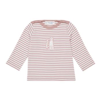 Sense Organics Koszula z długim rękawem, różowa stripes
