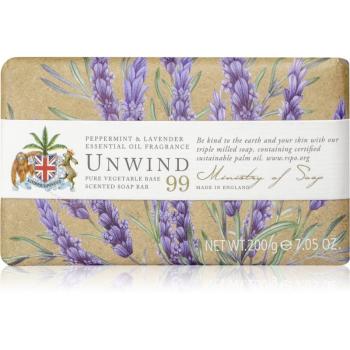 The Somerset Toiletry Co. Natural Spa Wellbeing Soaps mydło w kostce do ciała Peppermint & Lavender 200 g