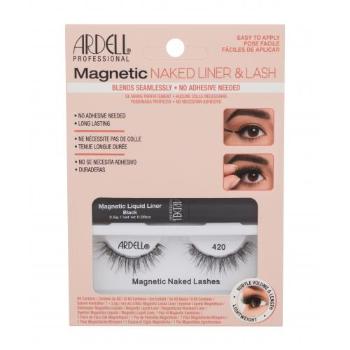 Ardell Magnetic Naked Lashes 420 sztuczne rzęsy Sztuczne rzęsy Magnetic Naked Lashes 420 1 szt. + eyeliner Magnetic Liquid Liner 2,5 g Black W Black