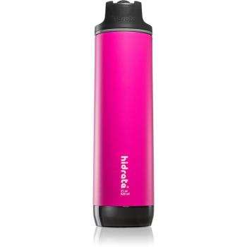 HidrateSpark Steel inteligentna butelka ze słomką kolor Pink 620 ml