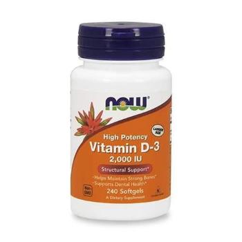 NOW Vitamin D3 2000IU - 240softgels