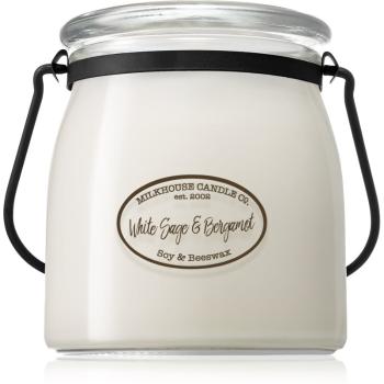 Milkhouse Candle Co. Creamery White Sage & Bergamot świeczka zapachowa Butter Jar 454 g