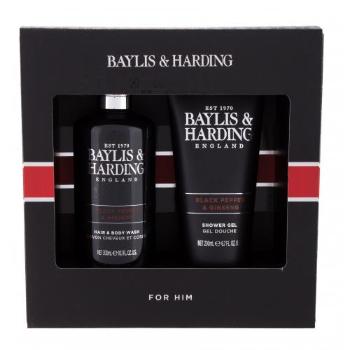 Baylis & Harding For Him Black Pepper & Ginseng Collection zestaw Żel pod prysznic do ciała i włosów 300 ml + żel pod prysznic 200 ml