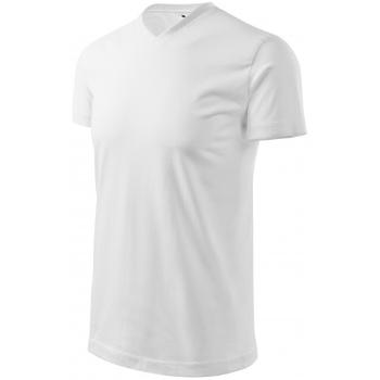 T-shirt o dużej gramaturze z krótkim rękawem, biały, 4XL