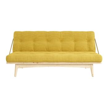 Sofa rozkładana ze sztruksową tapicerką Karup Design Folk Raw/Honey