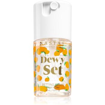 Anastasia Beverly Hills Dewy Set Setting Spray Mini mgiełka rozświetlająca do twarzy z zapachem Mango 30 ml