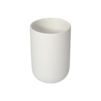 Biały ceramiczny kubek na szczoteczki do zębów Sapho Chloé
