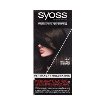 Syoss Permanent Coloration 50 ml farba do włosów dla kobiet 3-1 Dark Brown