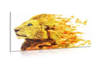 Obraz ognisty lew