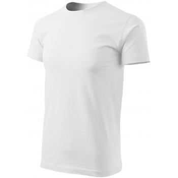 Prosta koszulka męska, biały, XL