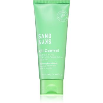 Sand & Sky Oil Control Clearing Face Mask normalizująca głęboko oczyszczająca maska do cery tłustej i problematycznej 100 g