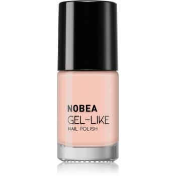 NOBEA Day-to-Day Gel-like Nail Polish lakier do paznokci z żelowym efektem odcień #N72 Nude beige 6 ml