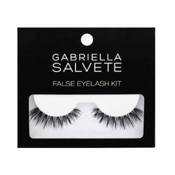Gabriella Salvete False Eyelashes sztuczne rzęsy Sztuczne rzęsy 1 para + Klej do rzęs 7 g dla kobiet Black