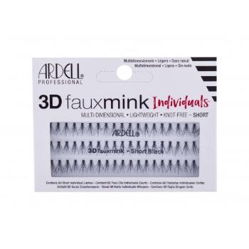 Ardell 3D Faux Mink Individuals Short 60 szt sztuczne rzęsy dla kobiet Black