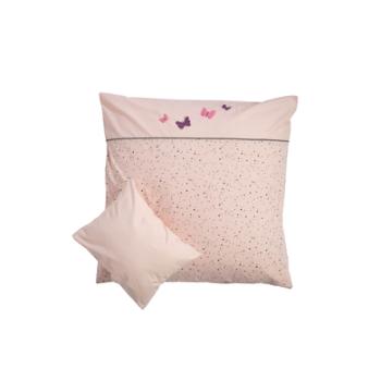Be 's Collection Bed Linen 3D Butterfly Pink 80x80 cm