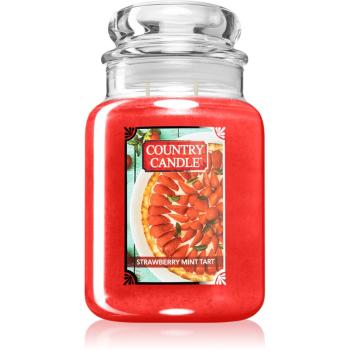 Country Candle Strawberry Mint Tart świeczka zapachowa 680 g