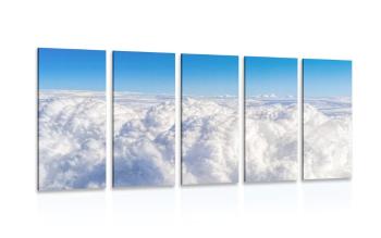 5-częściowy obraz ponad chmurami