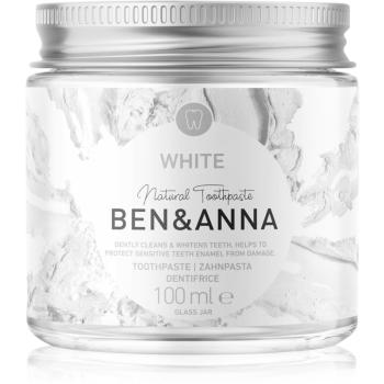 BEN&ANNA Natural Toothpaste White pasta do zębów w szklanym słoiczku o działaniu wybielającym 100 ml