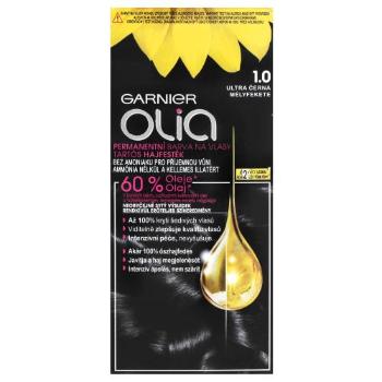 Garnier Olia 50 g farba do włosów dla kobiet 1,0 Deep Black