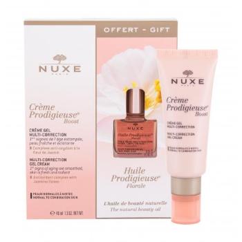 NUXE Crème Prodigieuse Boost zestaw Krem do twarzy na dzień 40 ml + suchy olejek 10 ml dla kobiet Uszkodzone pudełko