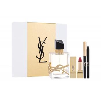 Yves Saint Laurent Libre zestaw Edp 50 ml + Pomadka Rouge Pur Couture 1,3 g No.1 + Eyeliner Waterproof Eye Pencil 0,8 g No. 1 dla kobiet