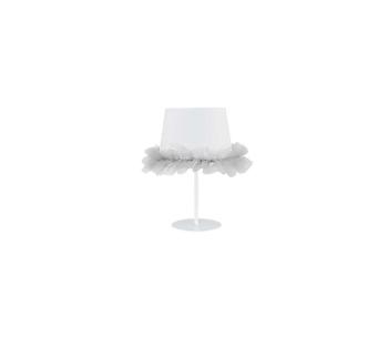 Lampa stołowa dziecięca BALLET 1xE14/40W/230V biały/szary