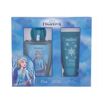 Disney Frozen II Elsa zestaw Edt 100 ml + Żel pod prysznic 75 ml dla dzieci Uszkodzone pudełko