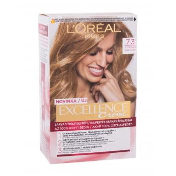 L'Oréal Paris Excellence Creme Triple Protection 48 ml farba do włosów dla kobiet Uszkodzone pudełko 7,3 Natural Golden Blonde