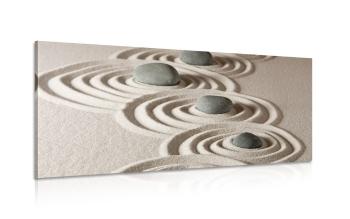 Obraz kamienie Zen w piasku