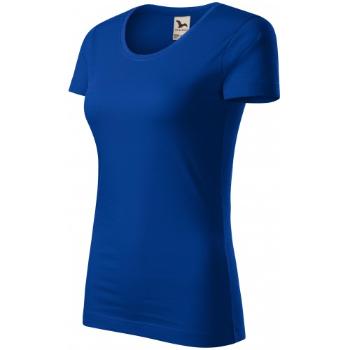 T-shirt damski z bawełny organicznej, królewski niebieski, XL