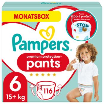 Pampers Premium Protection Pants, Rozm. 6 Extra Large, 15+kg, 116 pieluszek