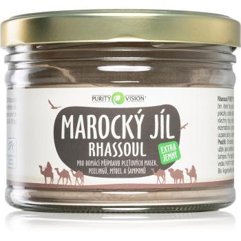 Purity Vision Rhassoul glinka marokańska do przygotowania maseczek do twarzy, peelingów, mydeł i szamponów 450 g